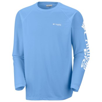 Pánské Mikiny Columbia PFG Terminal Tackle Long Sleeve Bílé RITKGP406